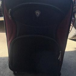 Suitcase with built in lock