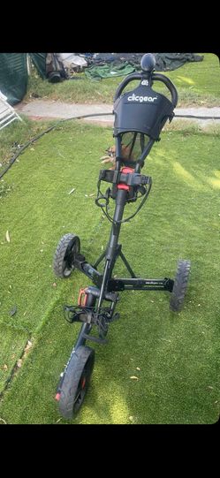 Clicgear Golf 3 Wheel Push Cart Folds Up Used