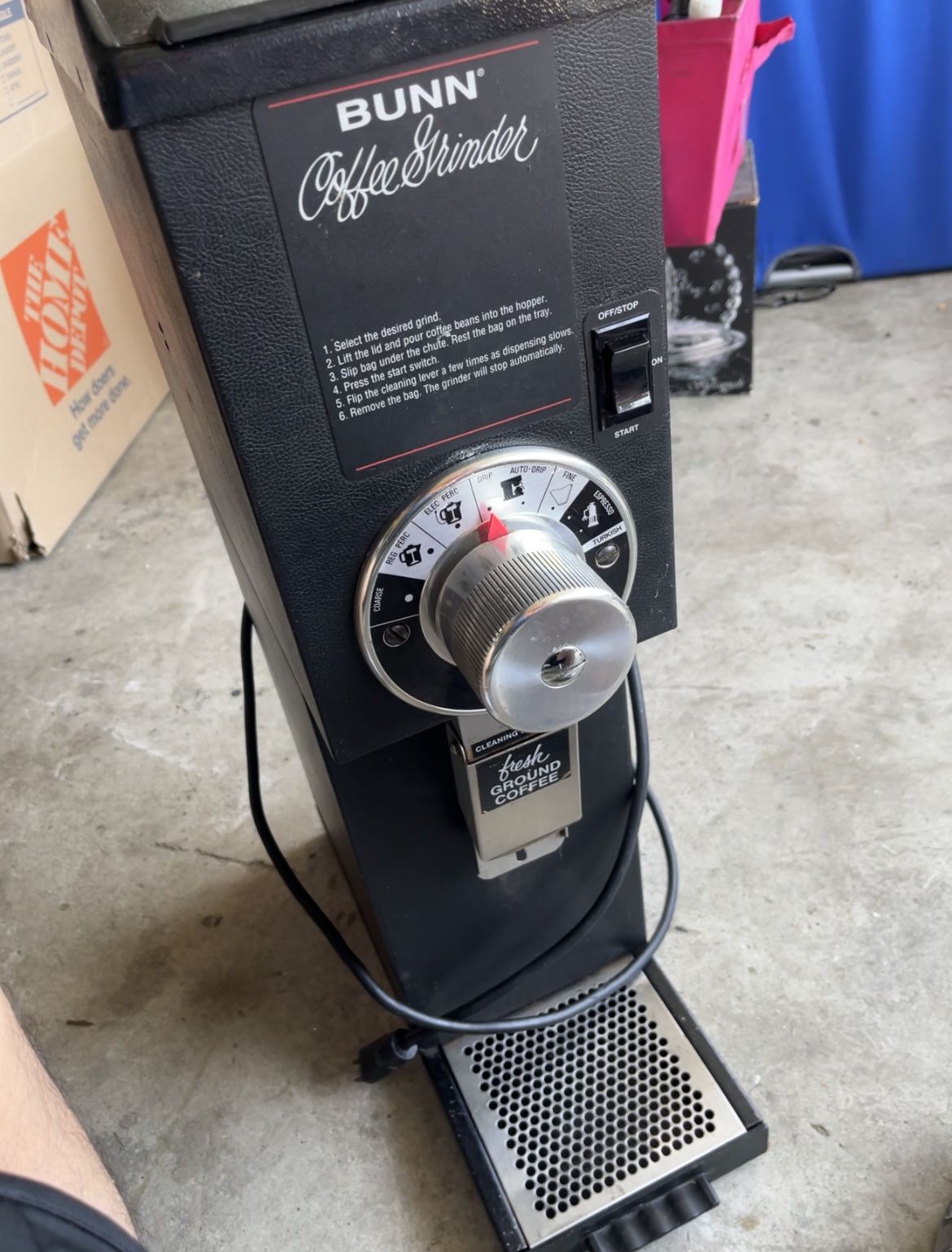 Bunn Commercial Grinder 