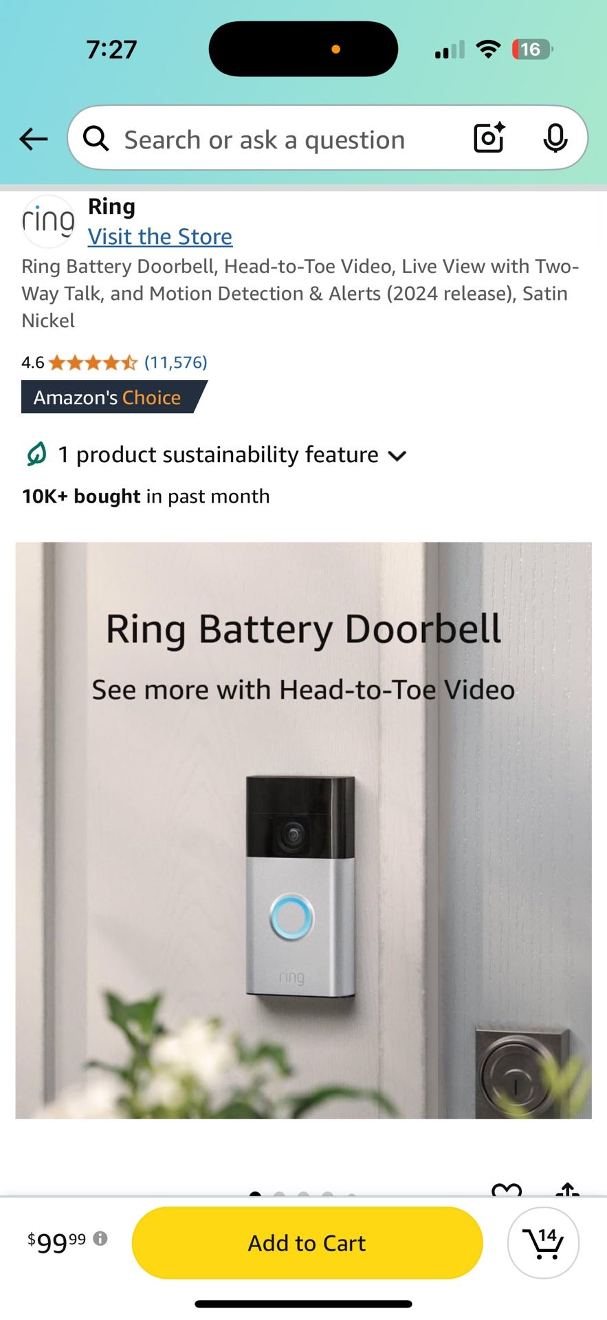 Ring Doorbell Camera