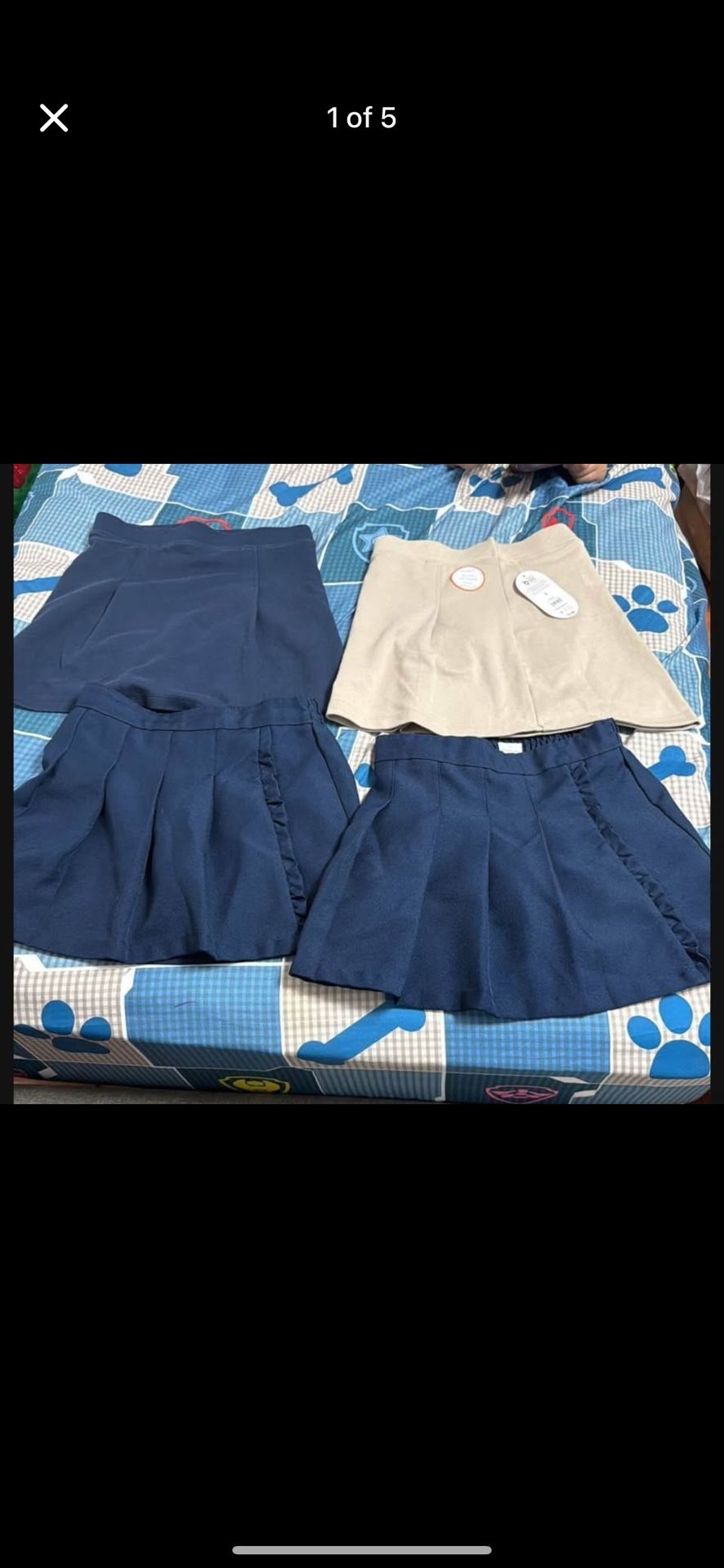 Girls School Uniform Skirt, Sizes 7/8