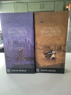 Sideshow Collectibles Animated Anakin and Obi Wan