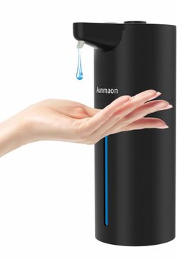 Automatic Soap Dispenser Touchless, Hands-Free, Multi Adjustable Volume, Long Battery Life, Compatible with Thick & Thin Dish/Hand Soap for Bathroom a