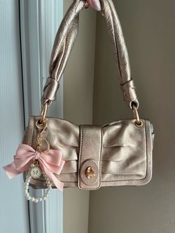 Coach ‘08 Rose Hold Parker Bow Shoulder Bag Y2K