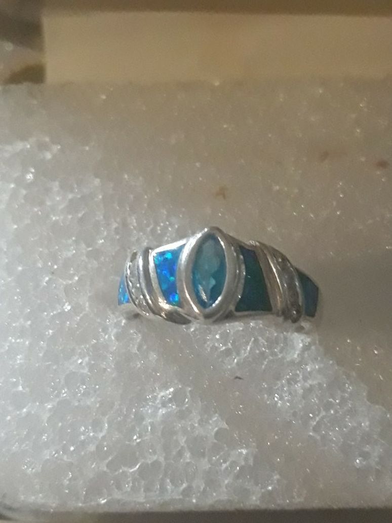 Opal Cz Ring 925