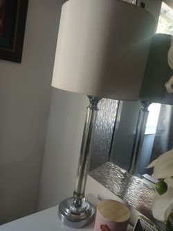 Silver clear/crystal lamps