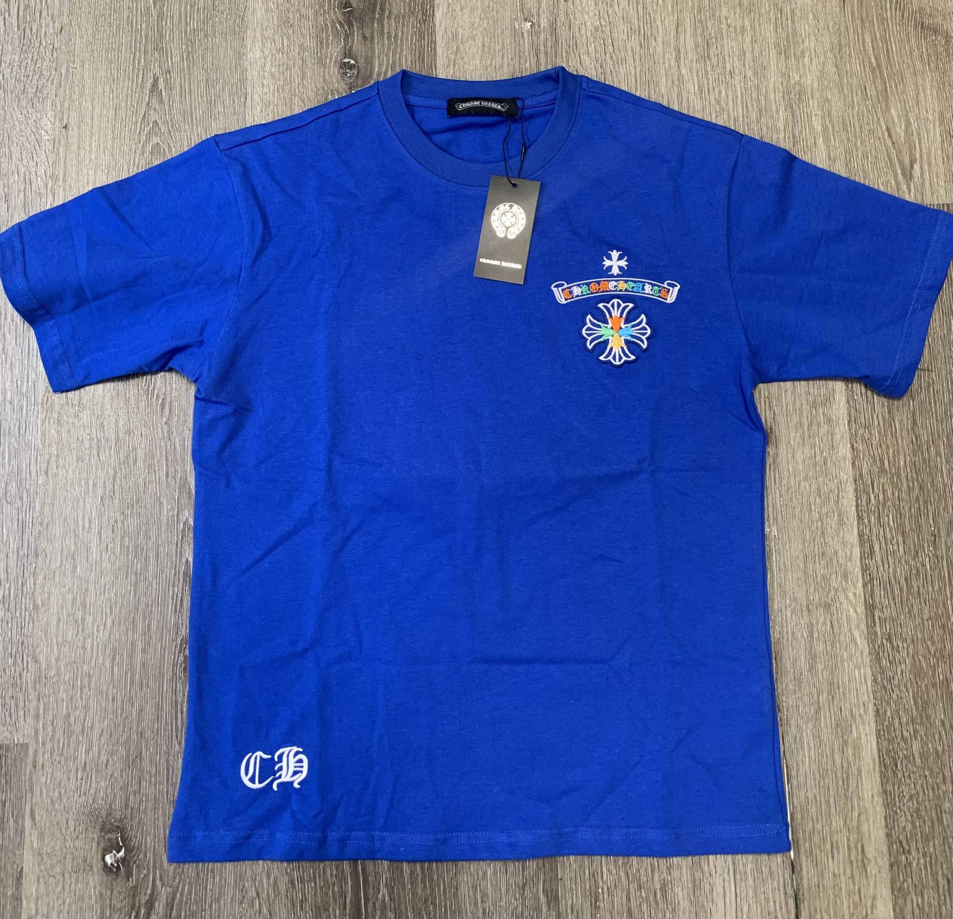 Chrome Hearts Blue Horseshoe Medium T-Shirt