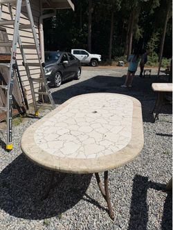 Costco outdoor table