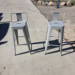 Metal Shop Stools (2)