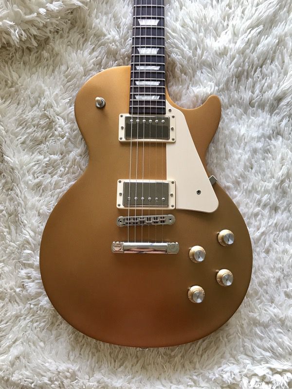 2017 Gibson Les Paul Tribute T Satin Gold Top Electric Guitar w/ Gibson Case & Paperwork