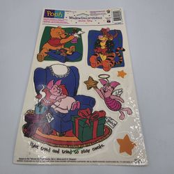 VTG 90's Winnie the Pooh Window Decorations Static Cling  Disney 8245