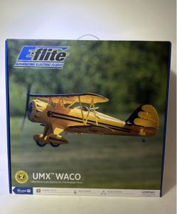 New in Open Box E-flite Ultra-Micro UMX Waco BNF Basic Electric Airplane (550mm) (Yellow) GP3140019