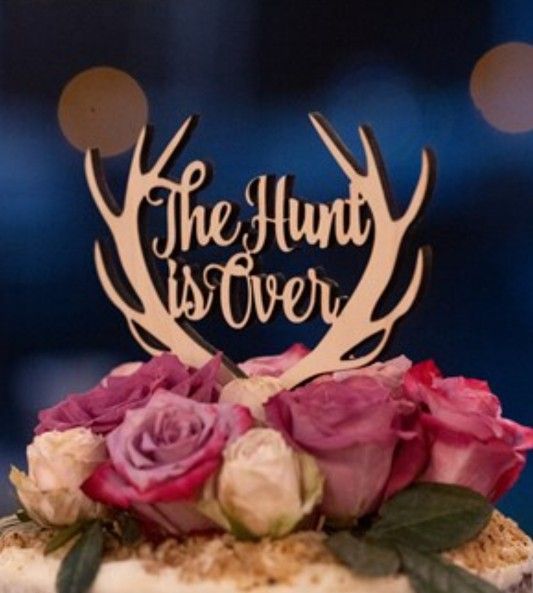 Rustic Wood Cake Topper 