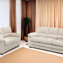 Sofa & Loveseat with Pillows