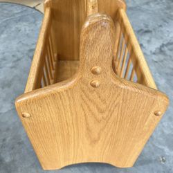 Oak Magazine Rack