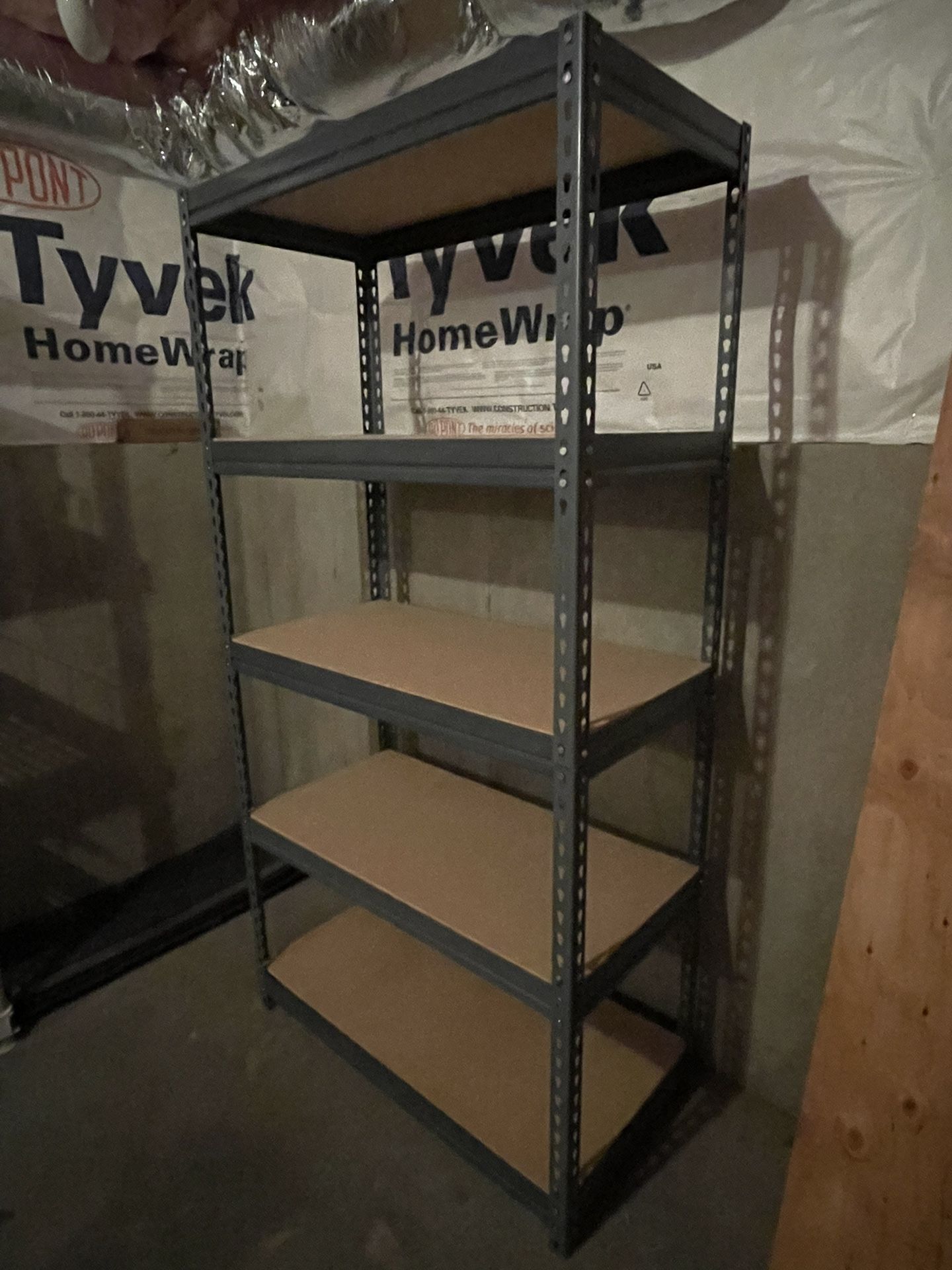 Two Heavy Duty Metal, Free Standing Shelving Units