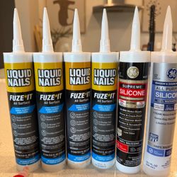 Liquid Nails Fuze-It and GE Silicone Caulk Bundle