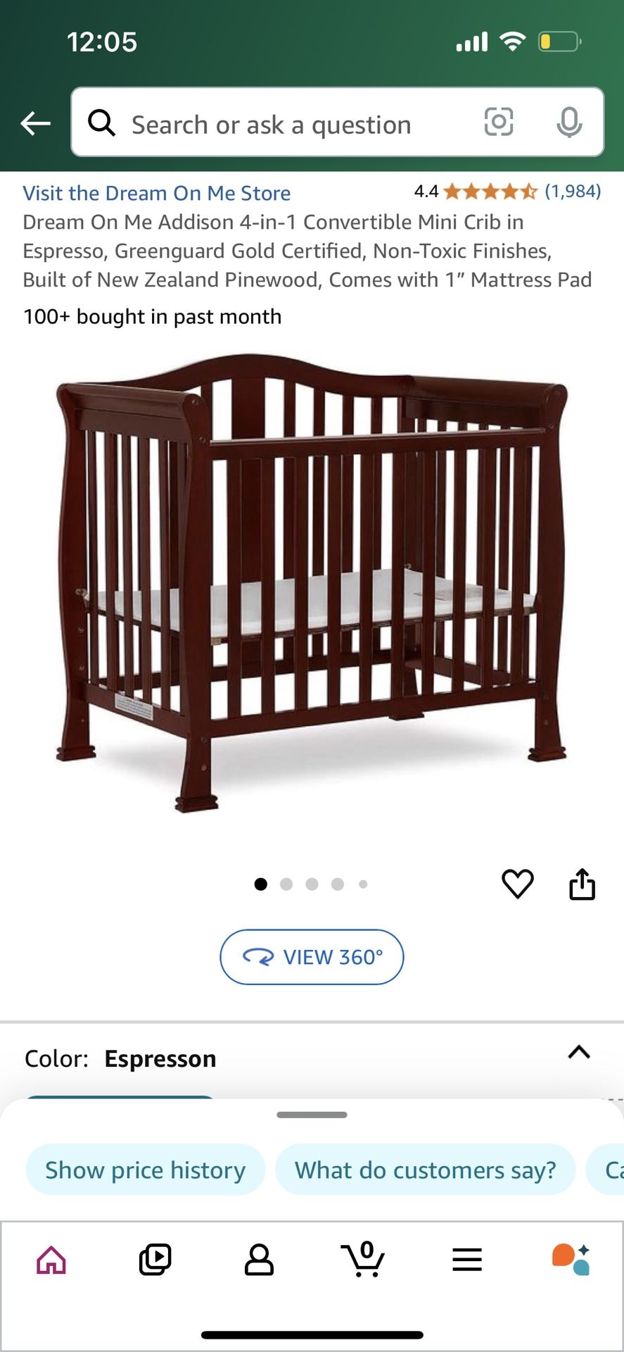 Baby Mini Crib