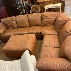 Leather Couch Sectional 