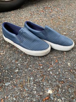 Blue Slip On Sneakers