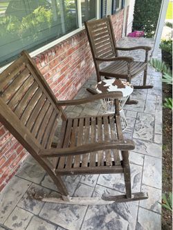 Porch wooden Rocking Chairs
