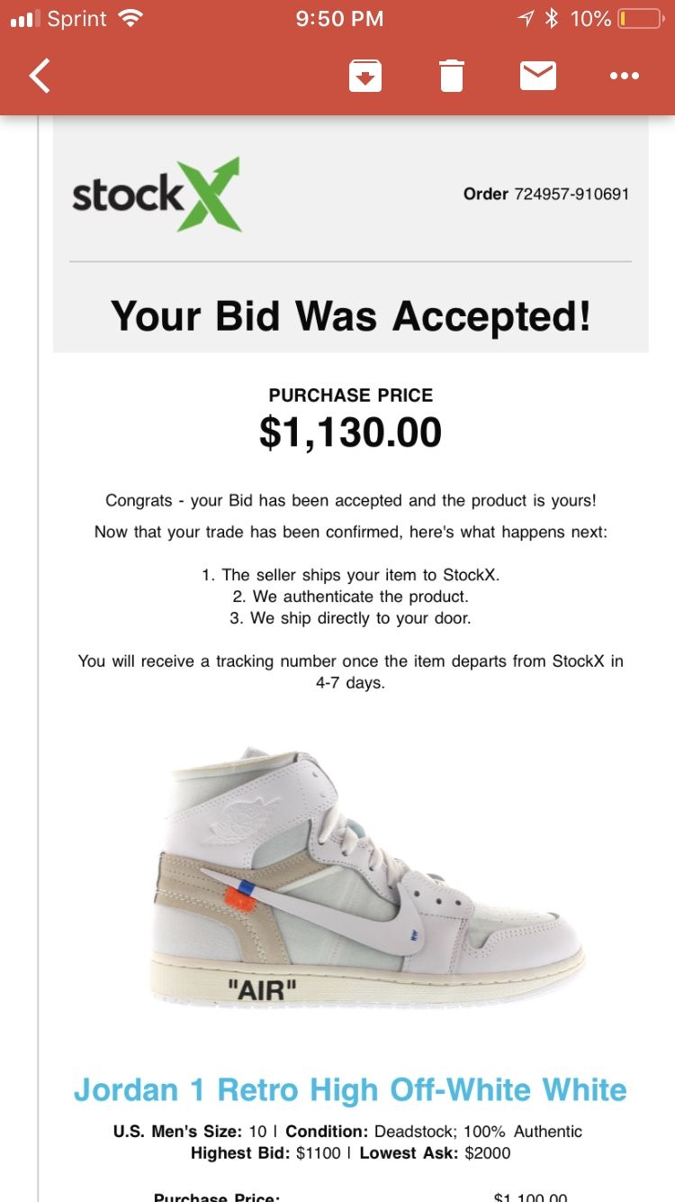 Stockx Best Size Shoe To Resell Stockx Icon Highest Bid Stockx