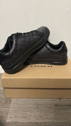 Coach Signature Low-Top Sneakers Black