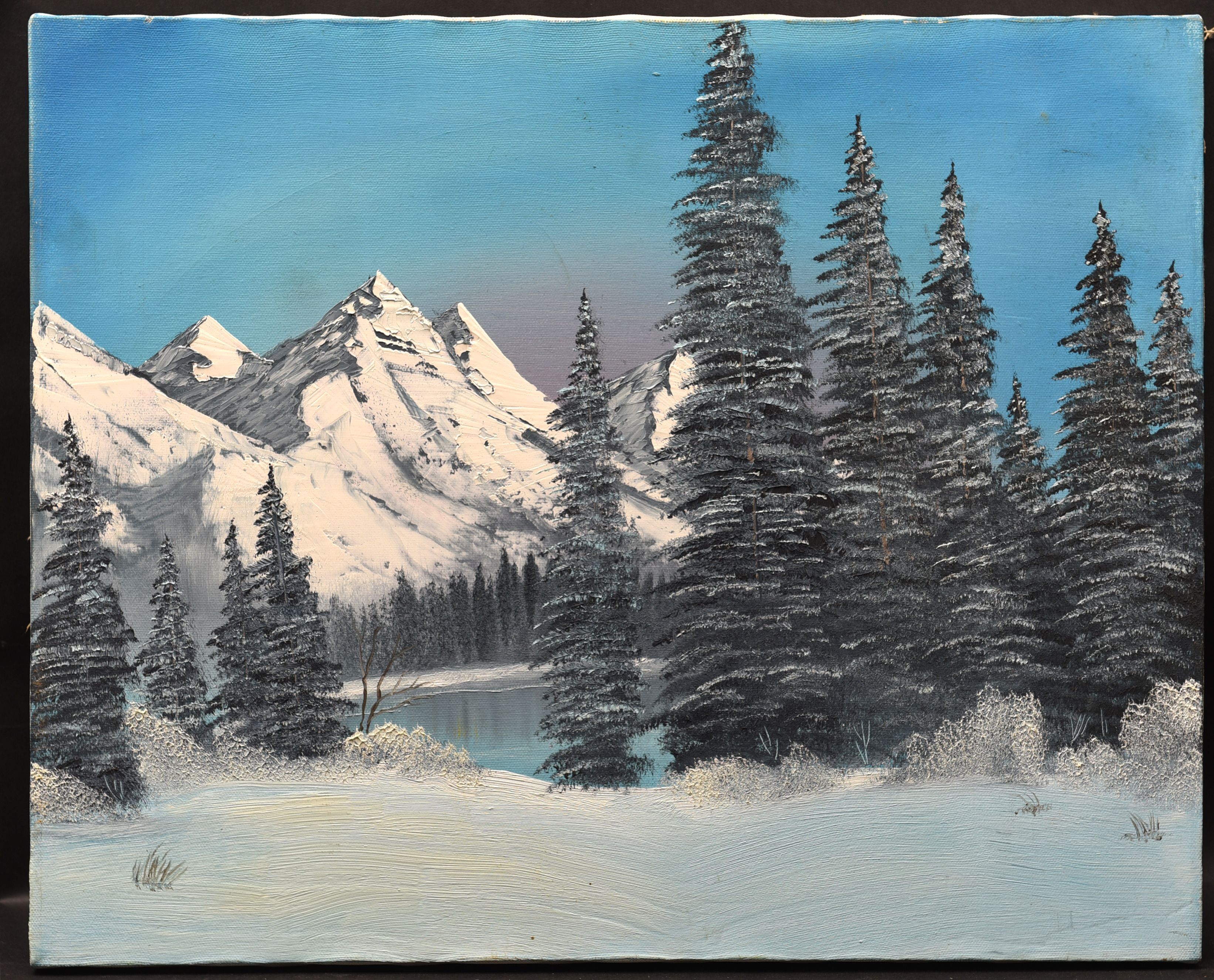 Winter Serenity Oil On Canvas