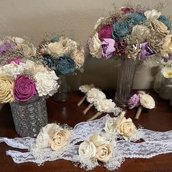 Sola Wood Flower Wedding Bouquets 