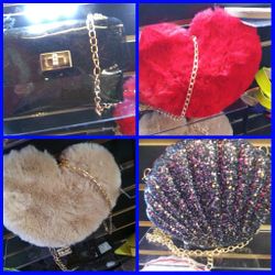 Crossbody purses with gold chain