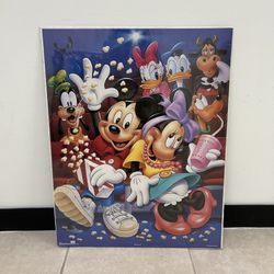 Disney Mickey & Minnie Mouse Vintage Poster Never Opened 