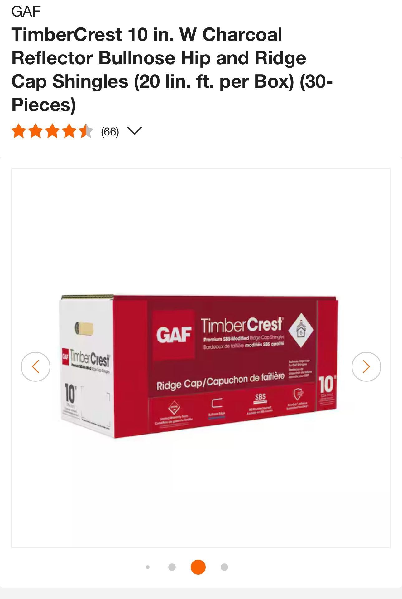 RIDGE CUP GAF At less than half the price $40