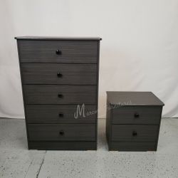 Gray Matte Bedroom Dresser Set! 