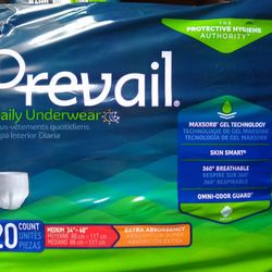 Adult Diapers, Pullups Box of 4 -20 Packages