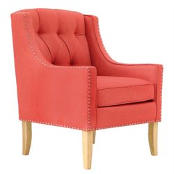 Accent Chair Mid Century Armchairs (Red)
