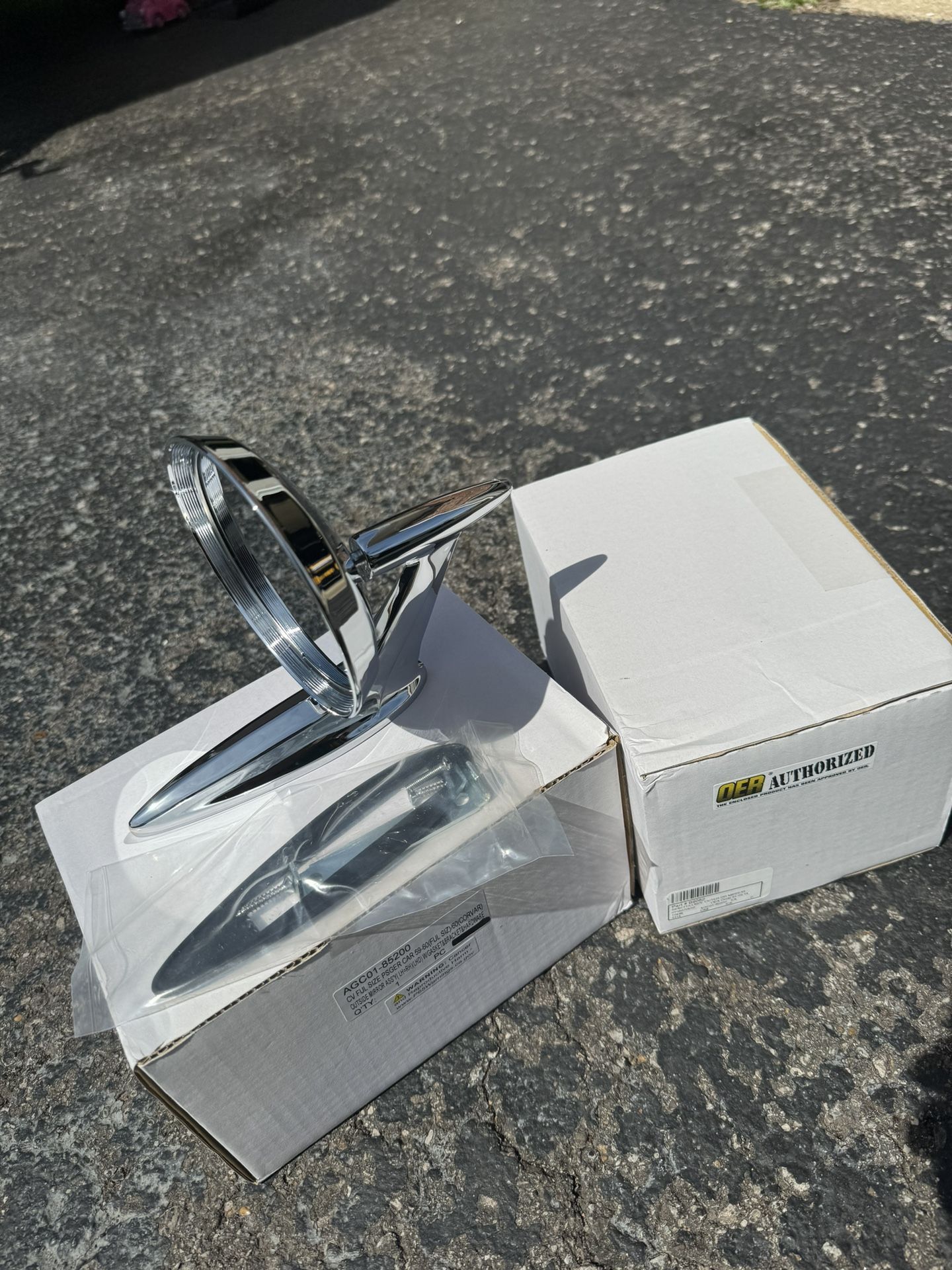 OER Outer Door Mirror Set For 1(contact info removed) Impala Bel Air Biscayne EL Camino Nomad