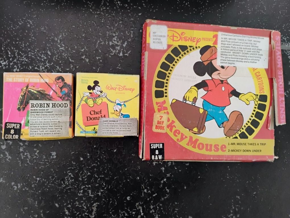 Vintage Disney Film Lot 8mm Film