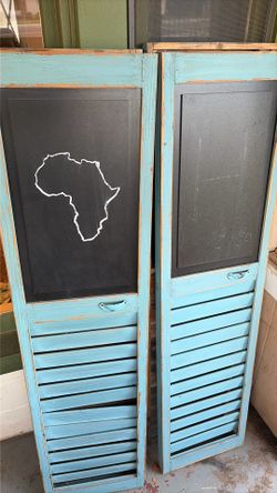 Shutters with Chalkboard