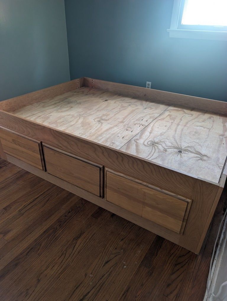 Full Bed With Drawers.