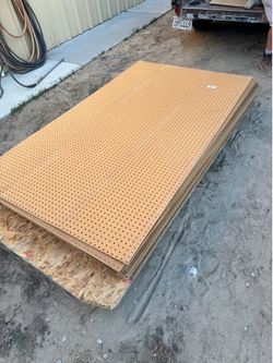 Peg board 4’x 8’ peg board sheets
