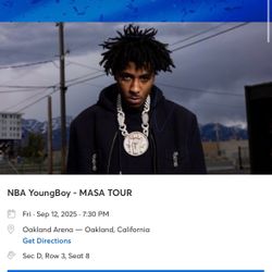 NBA Youngboy Concert Ticket 