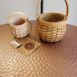 Small Boyds Wicker Baskets X2