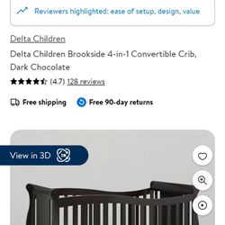 Used Delta Crib 4 In 1 