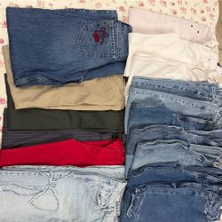 Lot of Clothes. Pants, Shirts, Dresses Etc….juniors Clothing
