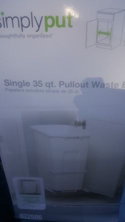 Simply put pull out waste bin.