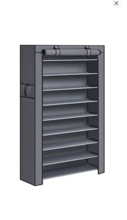 Large Covered Shoe Rack / Shoe Storage Organizer – Good Condition