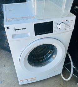 24” magic chef 2.7 cubic feet compact front load washer Magic Chef Front Load Washing Machine White Magic Chef Front Load Washing Machine
