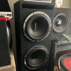 12” Audiobahn Subwoofers with box READ DESCRIPTION