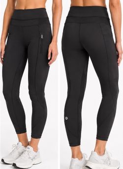 Lululemon Run Inspire Tight II Black 25” Leggings Size 4