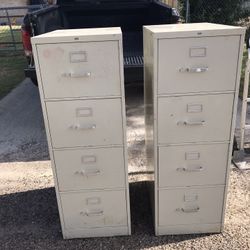 4 Drawer File Cabinets 